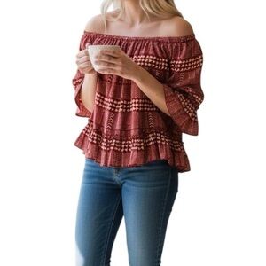 Lucky Brand Boho Top Size S